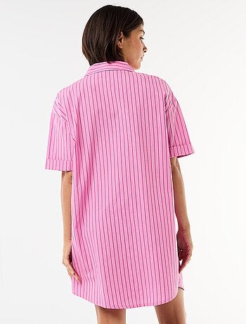 Chemise de nuit maternité boutonnée