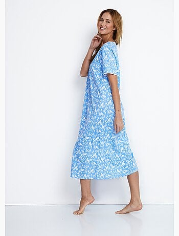 Chemise de nuit mi-longue manches courtes - Afibel