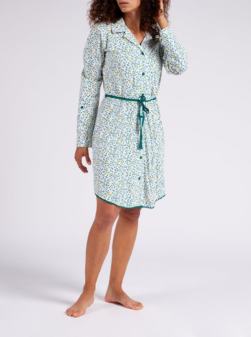 Chemise de nuit   MIMOSA Vert - DODO - Kiabi