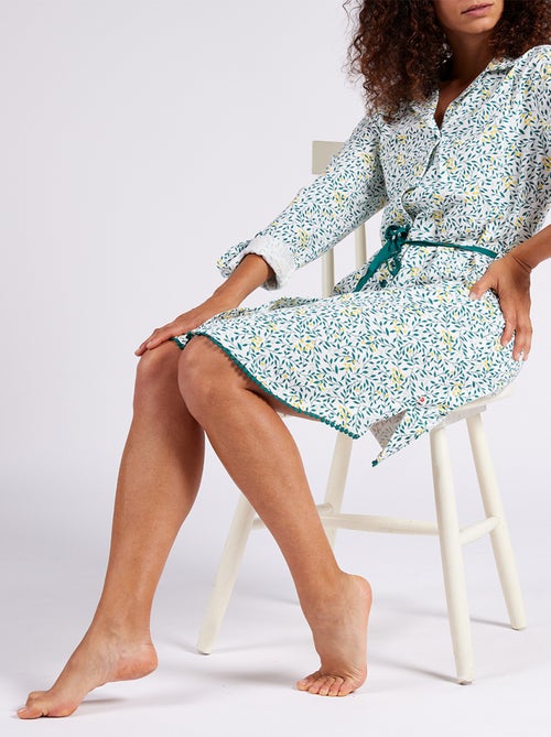 Chemise de nuit   MIMOSA Vert - DODO - Kiabi