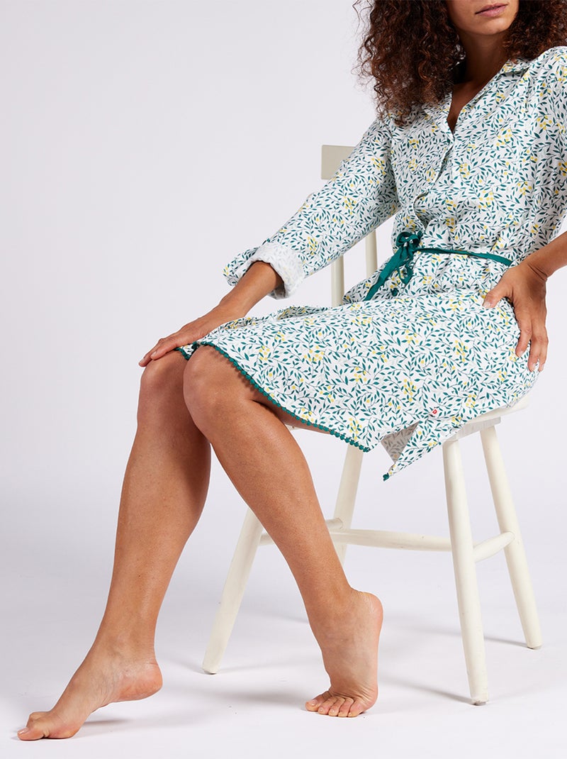 Chemise de nuit   MIMOSA Vert - DODO Vert foncé - Kiabi