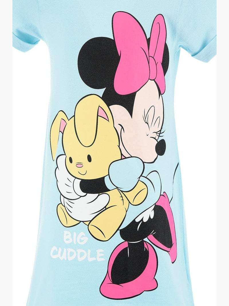 Chemise de Nuit Minnie Mouse | Licence Officielle Bleu - Kiabi