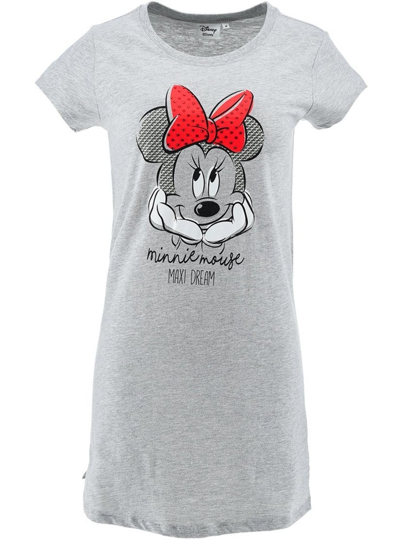 Chemise de Nuit Minnie Mouse | Licence Officielle Gris - Kiabi