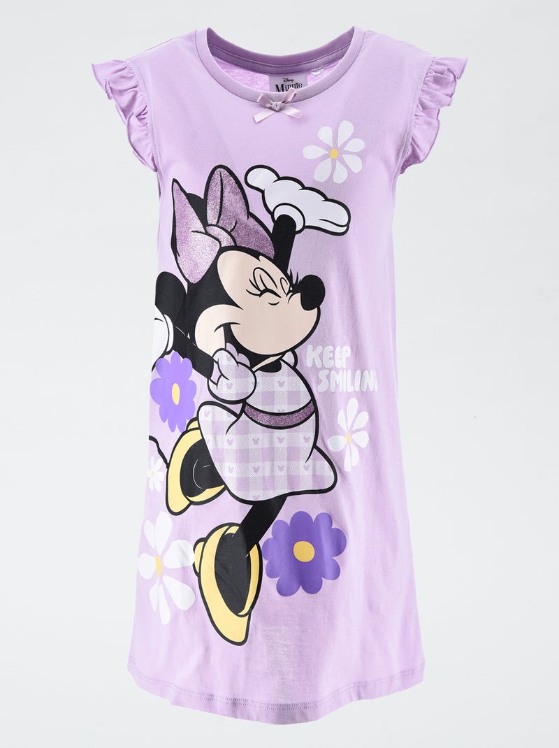 Chemise de nuit 'Minnie' Violet - Kiabi
