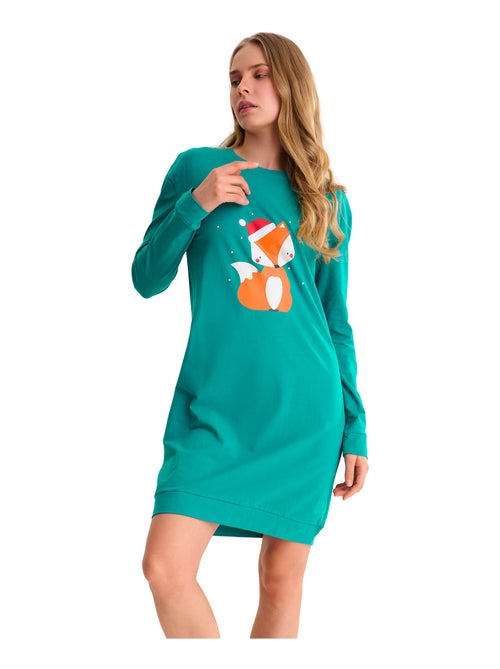 Chemise de nuit M.longues FOXY - Kiabi