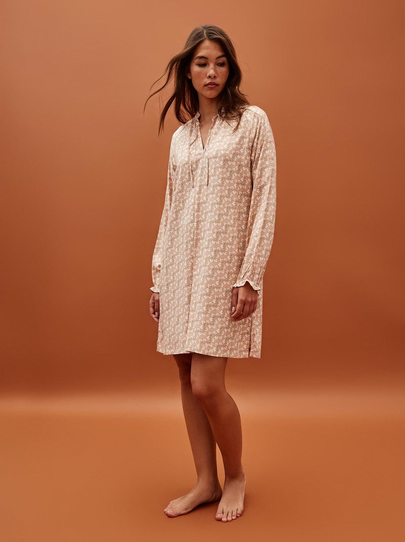 Chemise de nuit MO Fashion Rose - Kiabi