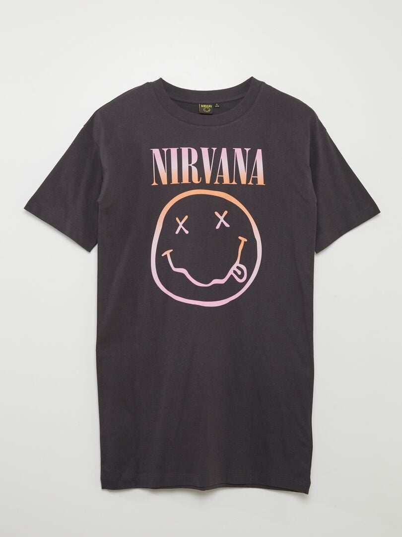 Chemise de nuit 'Nirvana' Noir - Kiabi