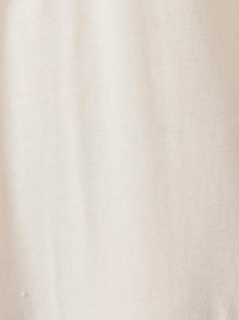 Chemise de nuit Noël maille jersey pur coton peigné - Damart Rose - Kiabi