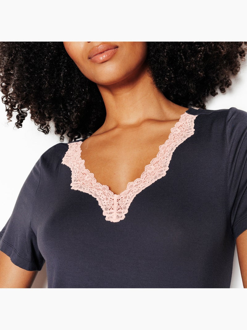 Chemise de nuit Nyara - RougeGorge Lingerie Gris - Kiabi