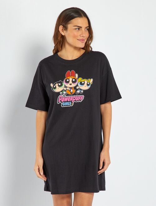 Chemise de nuit oversize 'Les Supers Nanas' - Kiabi