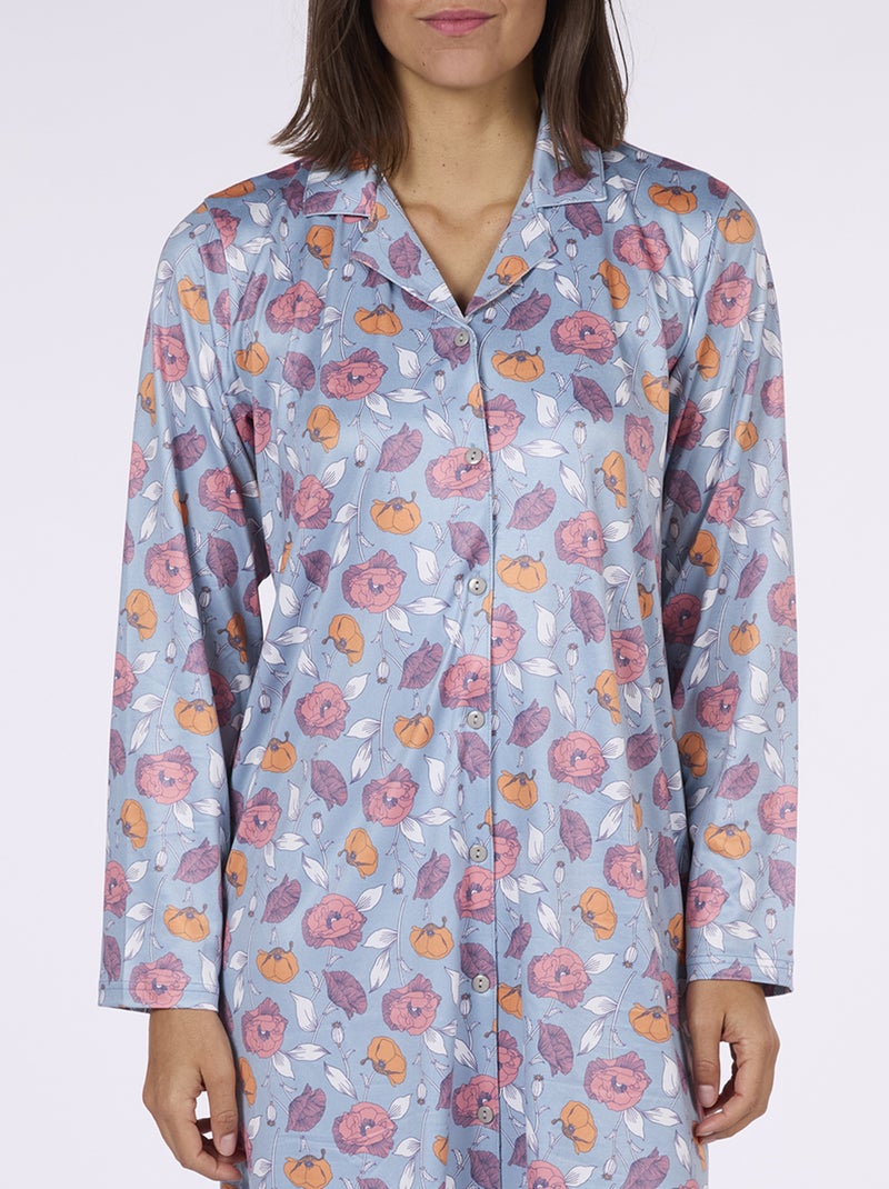 Chemise de nuit   PARFUME imprimé - DODO Bleu clair - Kiabi