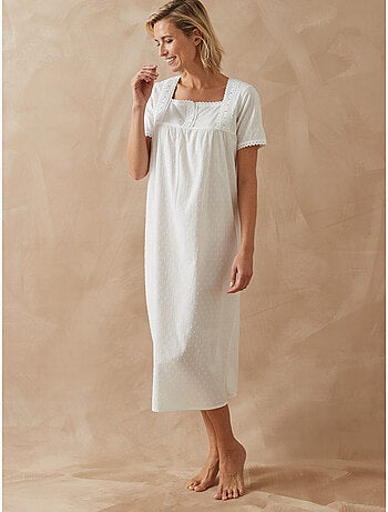 Chemise de nuit plumetis - DAXON