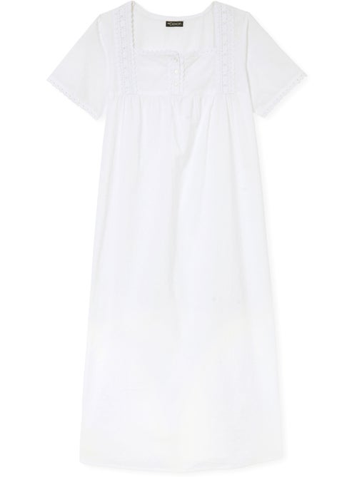 Chemise de nuit plumetis - DAXON - Kiabi
