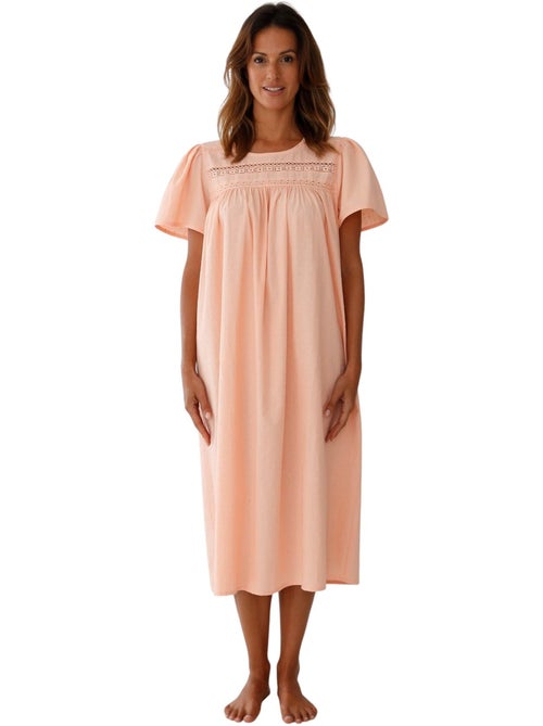 Chemise de nuit plumetis femme - DAXON - Kiabi Chemise de nuit plumetis femme - DAXON - Kiabi