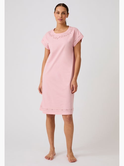 Chemise de nuit pur coton biologique - Damart - Kiabi