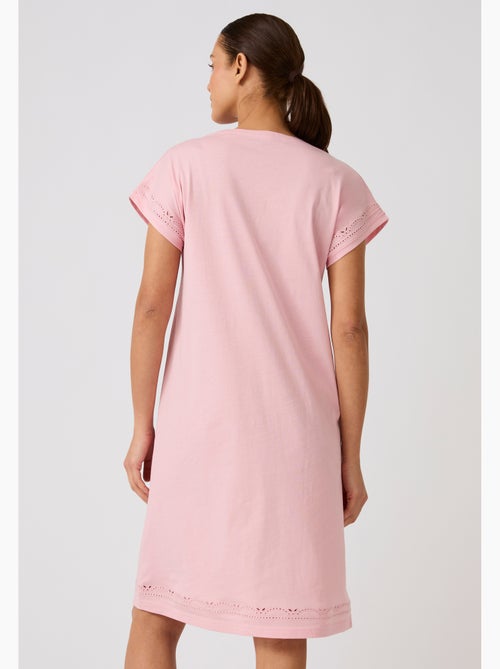 Chemise de nuit pur coton biologique - Damart - Kiabi