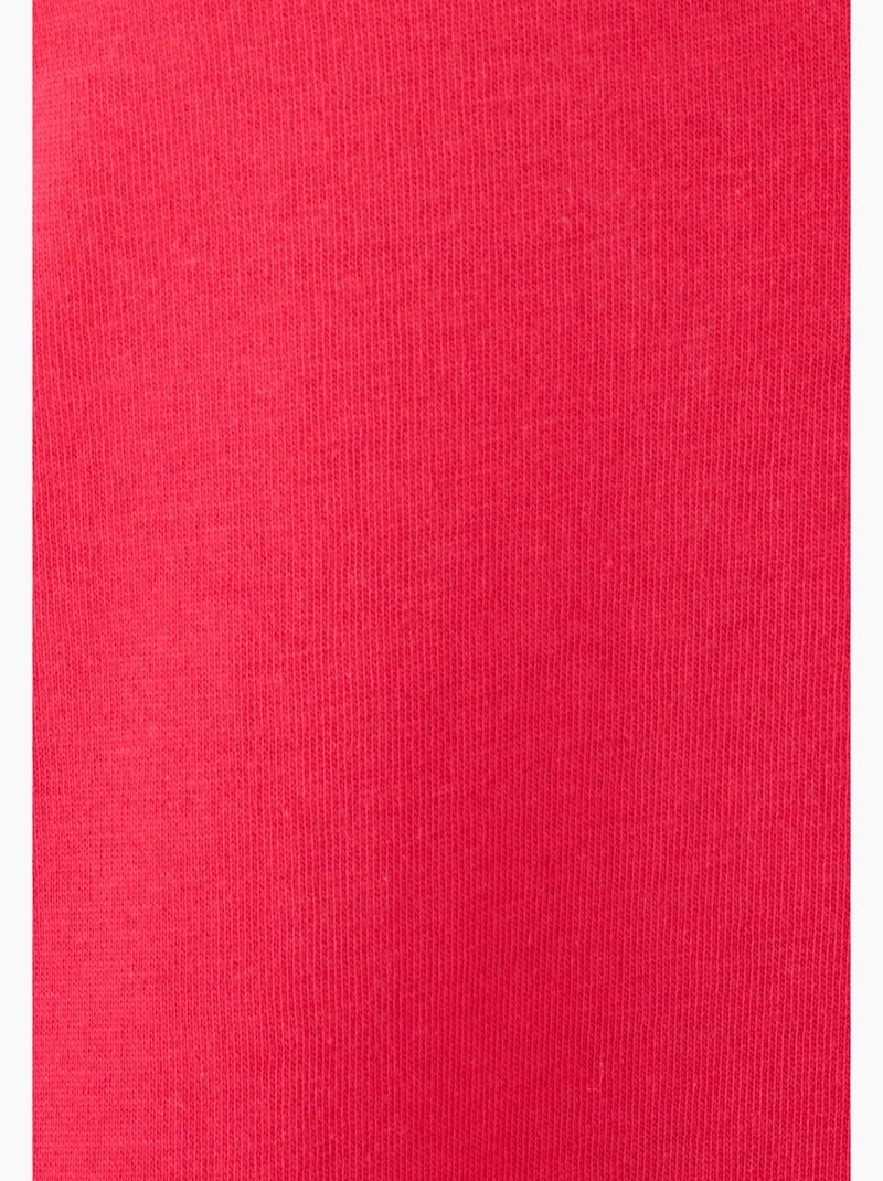 Chemise de nuit pur coton biologique - Damart Rouge - Kiabi