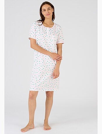 Chemise de nuit pur coton peigné - Damart
