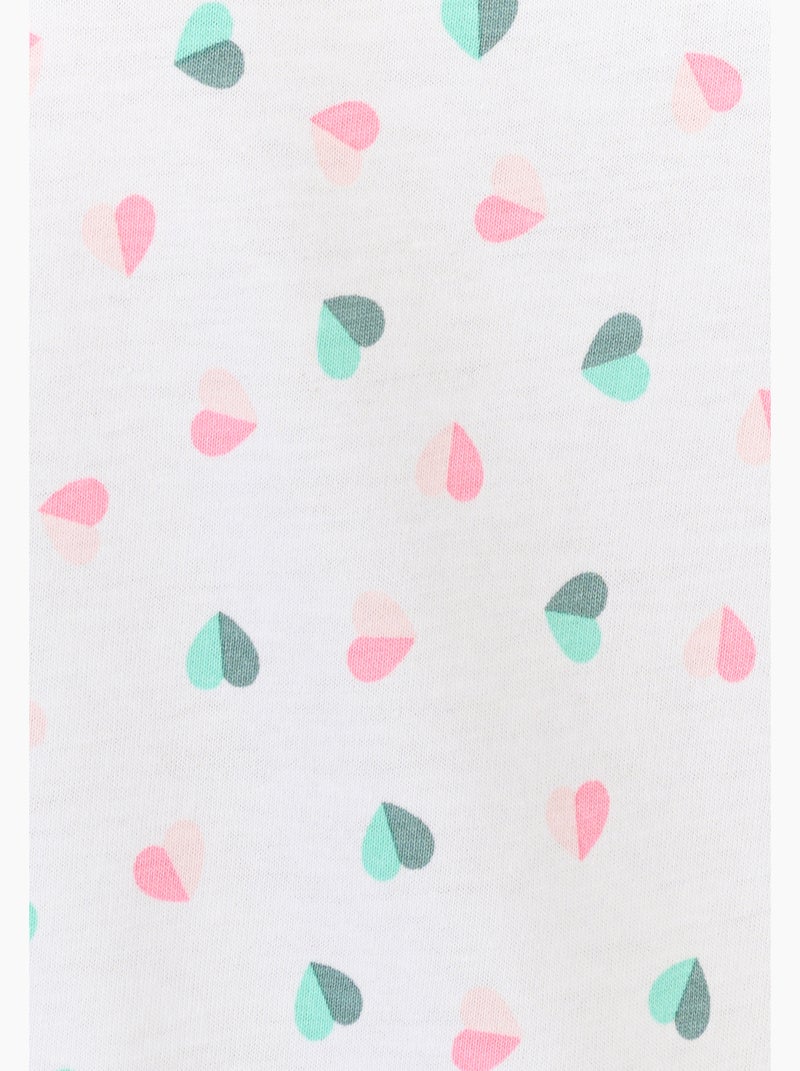 Chemise de nuit pur coton peigné - Damart Blanc cassé - Kiabi