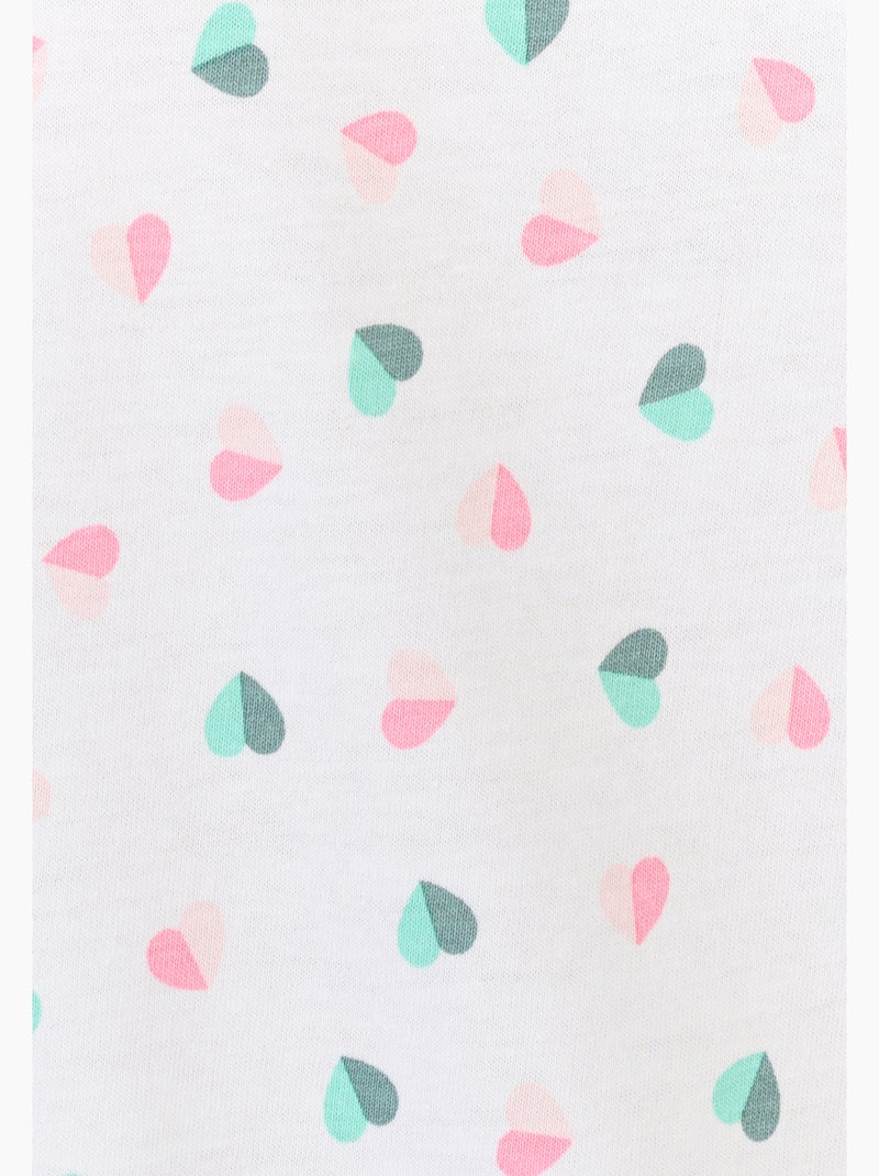Chemise de nuit pur coton peigné - Damart Blanc - Kiabi