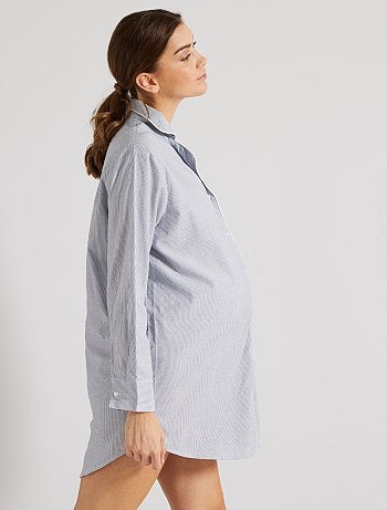 Chemise de nuit rayée maternité