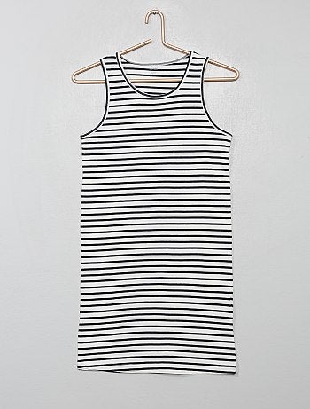Chemise de nuit rayée