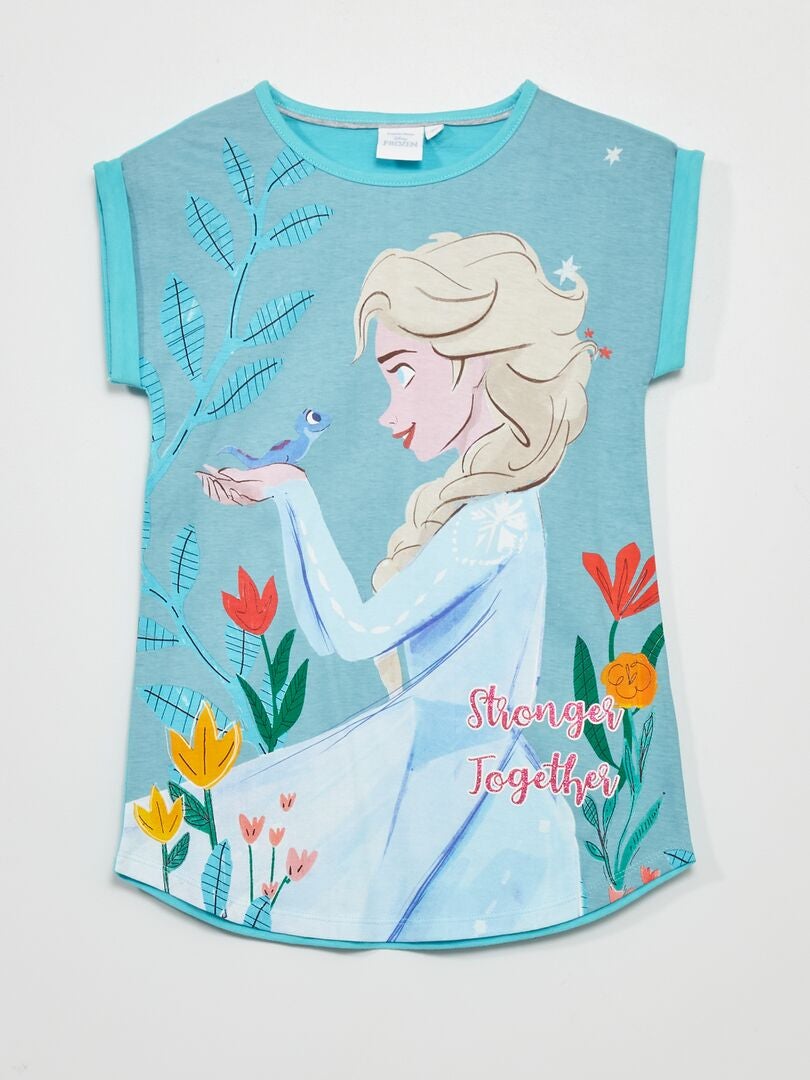 Chemise de nuit 'Reine des neiges' 'Disney' bleu - Kiabi