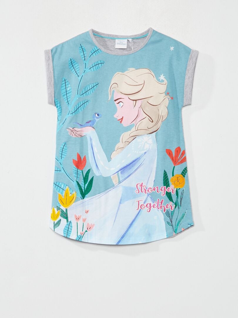 Chemise de nuit 'Reine des neiges' 'Disney' gris - Kiabi