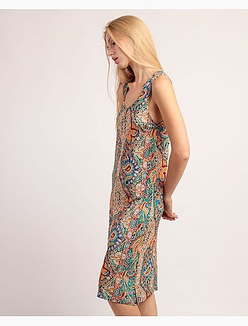 Chemise de nuit sans manches à bordure de jardin pour femme ADMAS GARDEN