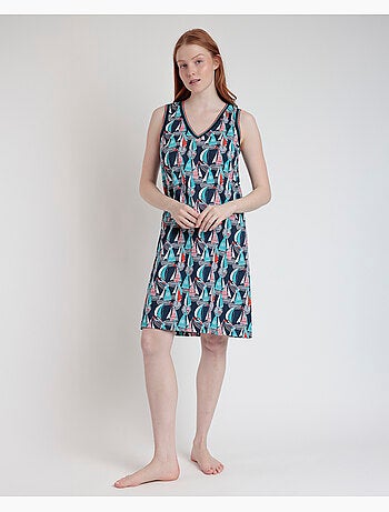 Chemise de nuit sans manches ADMAS Boat Race pour femme