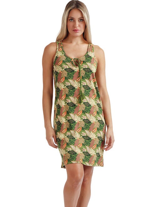 Chemise De Nuit Femme MARLON Elmina En Polaire Imprimée - Modèle Classique Doux Et Chaud - Taille 52-54 - 9