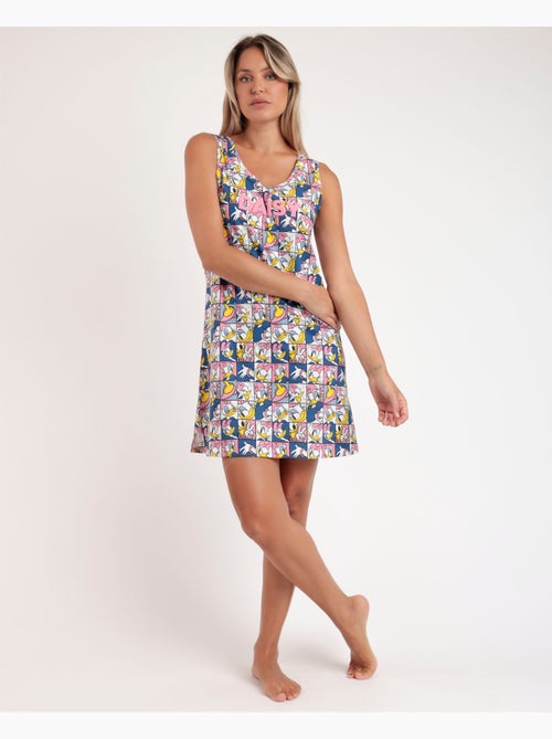 Chemise de nuit sans manches Daisy Poses pour femme DISNEY - Kiabi Chemise de nuit sans manches Daisy Poses pour femme DISNEY - Kiabi