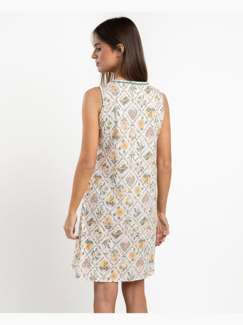 Chemise de nuit sans manches Garden Time pour femme ADMAS - Kiabi Chemise de nuit sans manches Garden Time pour femme ADMAS - Kiabi