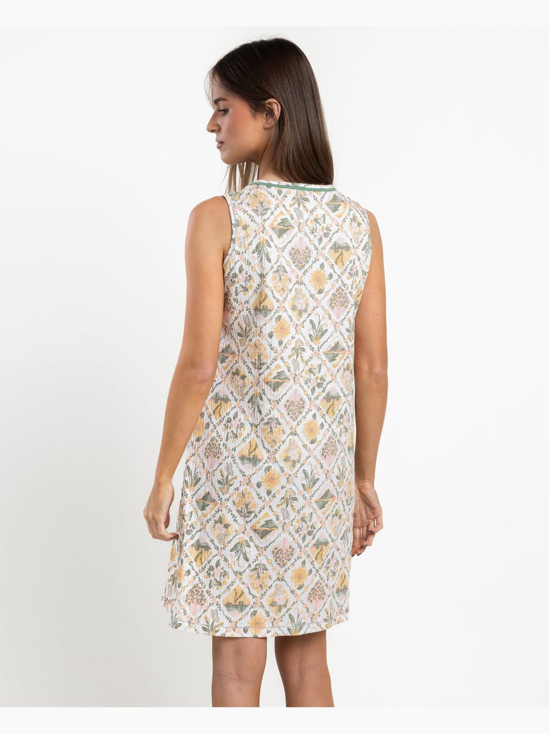 Chemise de nuit sans manches Garden Time pour femme ADMAS Vert - Kiabi