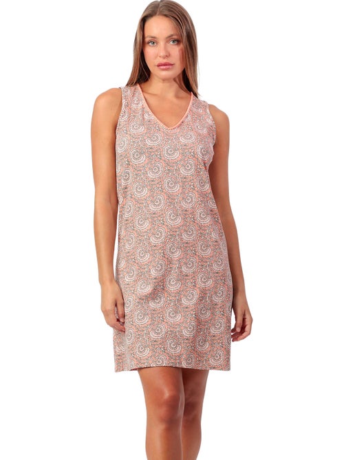 Chemise de nuit sans manches Green Garden - Kiabi