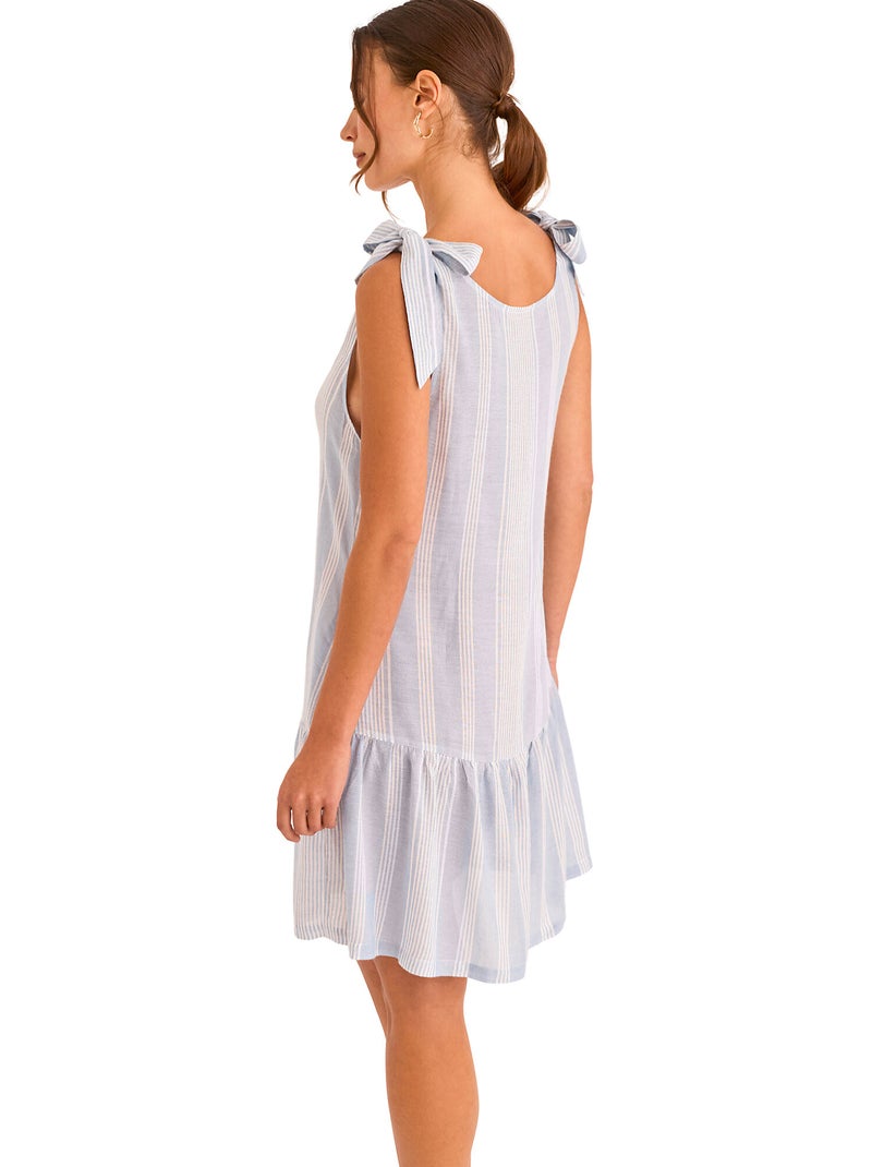 Chemise de nuit sans manches HOMEWEAR P120 Bleu - Kiabi