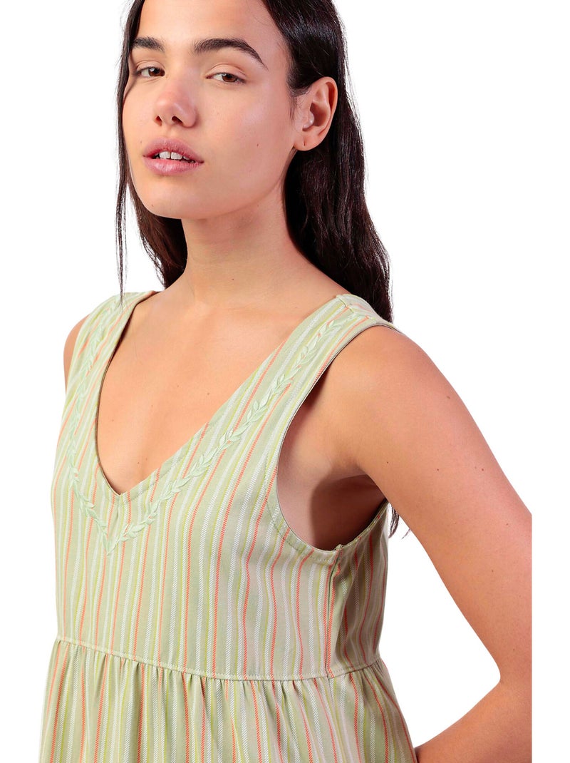 Chemise de nuit sans manches Its Summer Time Vert - Kiabi