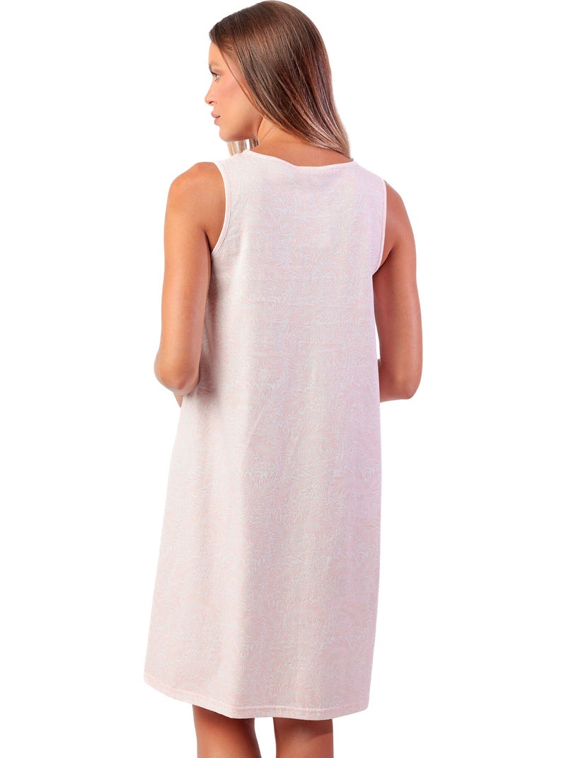 Chemise de nuit sans manches Light Classic Rose - Kiabi