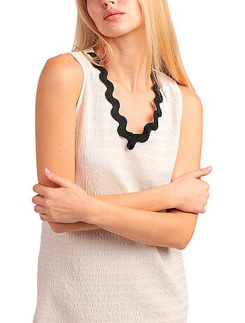 Chemise de nuit sans manches Luxe Waves