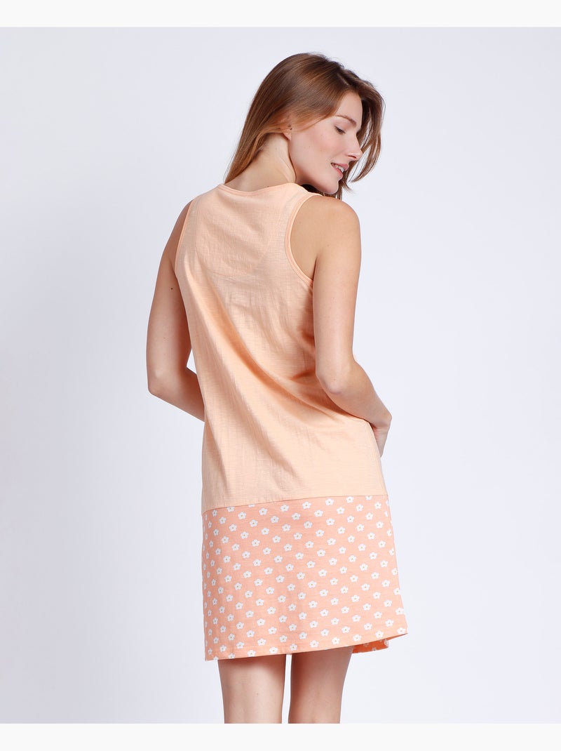Chemise de nuit sans manches Minnie Flowers pour femme DISNEY Peche - Kiabi