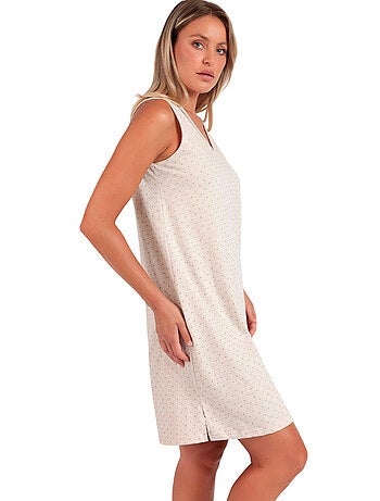 Chemise de nuit sans manches Organic Dots