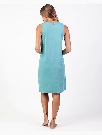 Chemise de nuit sans manches pour femme ADMAS GARDEN Mint Garden
