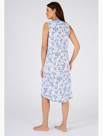 Chemise de nuit sans manches pur coton - Damart
