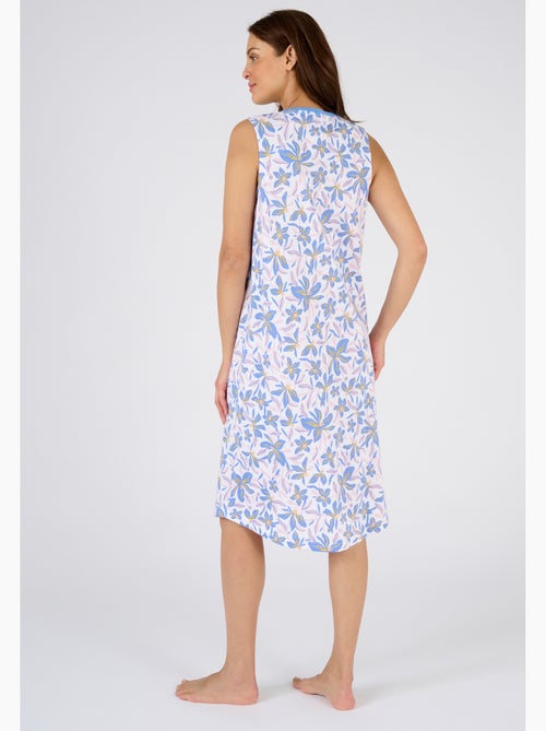 Chemise de nuit sans manches pur coton - Damart - Kiabi Chemise de nuit sans manches pur coton - Damart - Kiabi