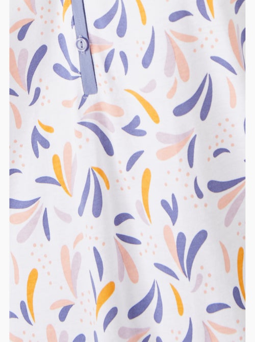 Chemise de nuit sans manches pur coton - Damart - Kiabi