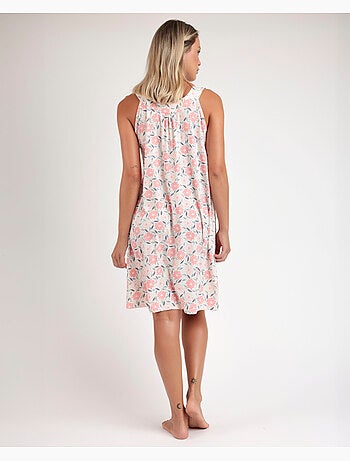 Chemise de nuit sans manches Rouse Peony pour femme d'ADMAS GARDEN