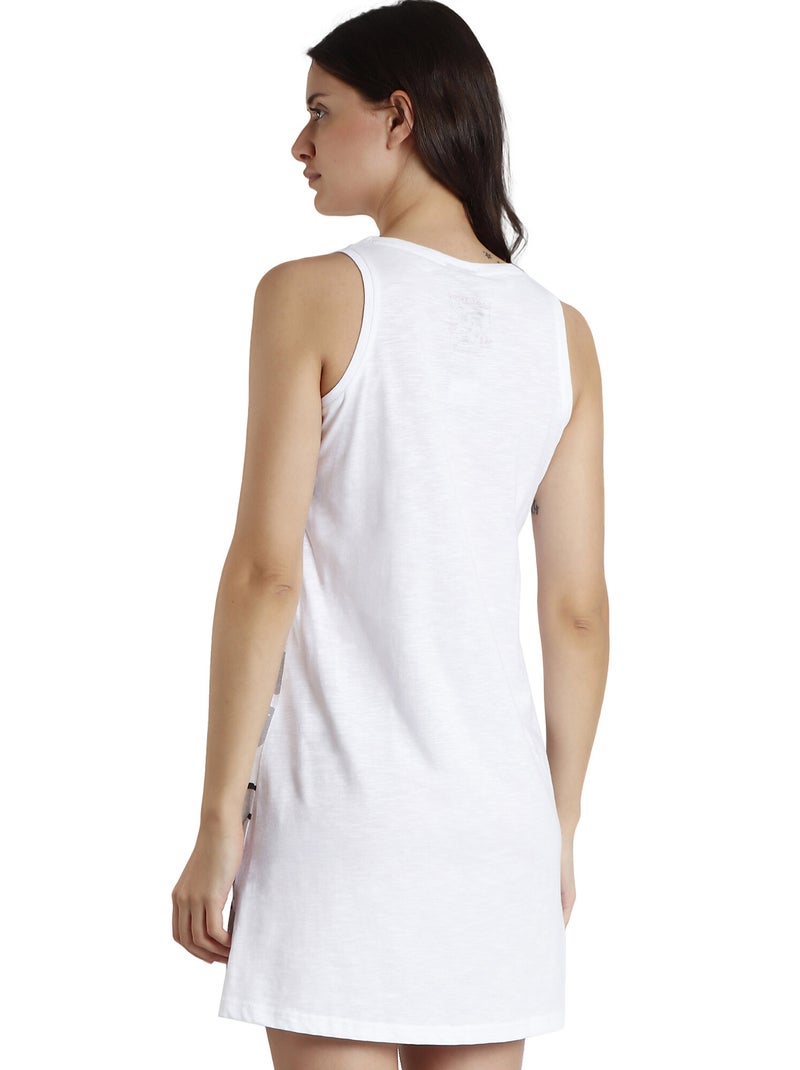 Chemise de nuit sans manches Stay True Disney Blanc - Kiabi