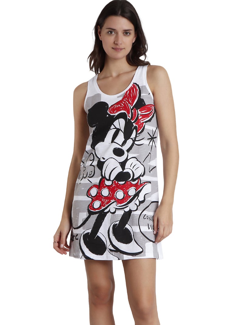 Chemise de nuit sans manches Stay True Disney Blanc - Kiabi
