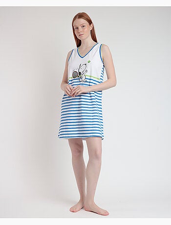 Chemise de nuit sans manches Tennis Club pour femmes PEANUTS