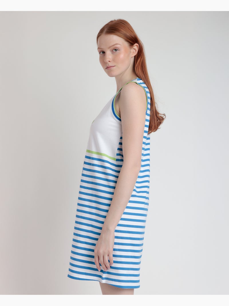 Chemise de nuit sans manches Tennis Club pour femmes PEANUTS Bleu - Kiabi